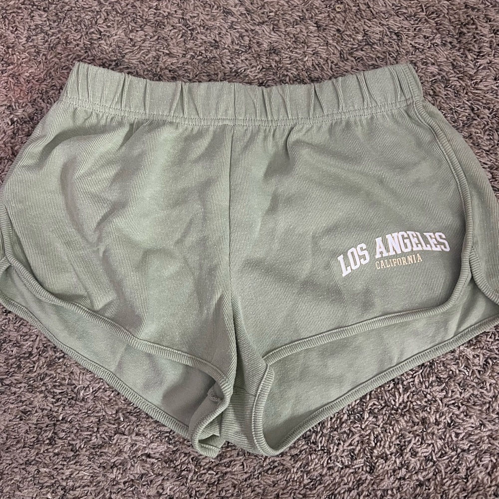 Forever 21 Olive Green Athletic Shorts